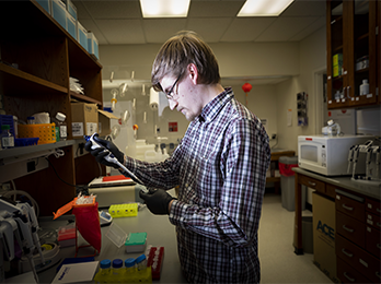 researcher in lab