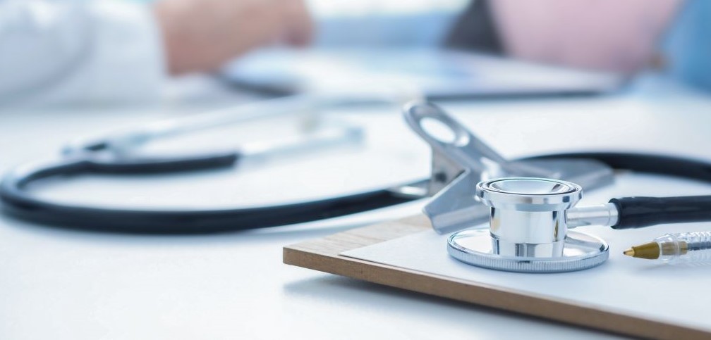 stethoscope on desk