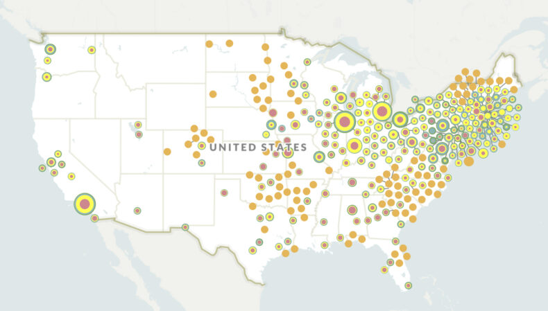 "Mapping Inequity" showing where 'redlined' areas still negatively affect children's health