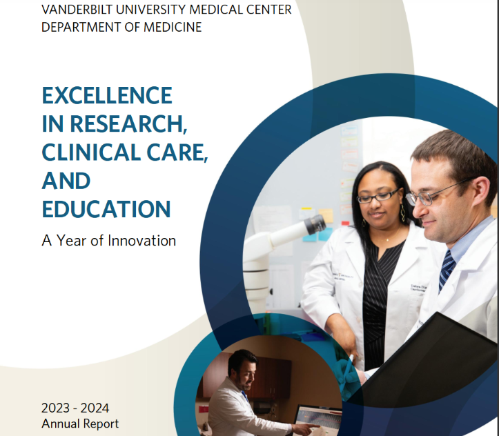 VUMC Department of Medicine Annual Report cover