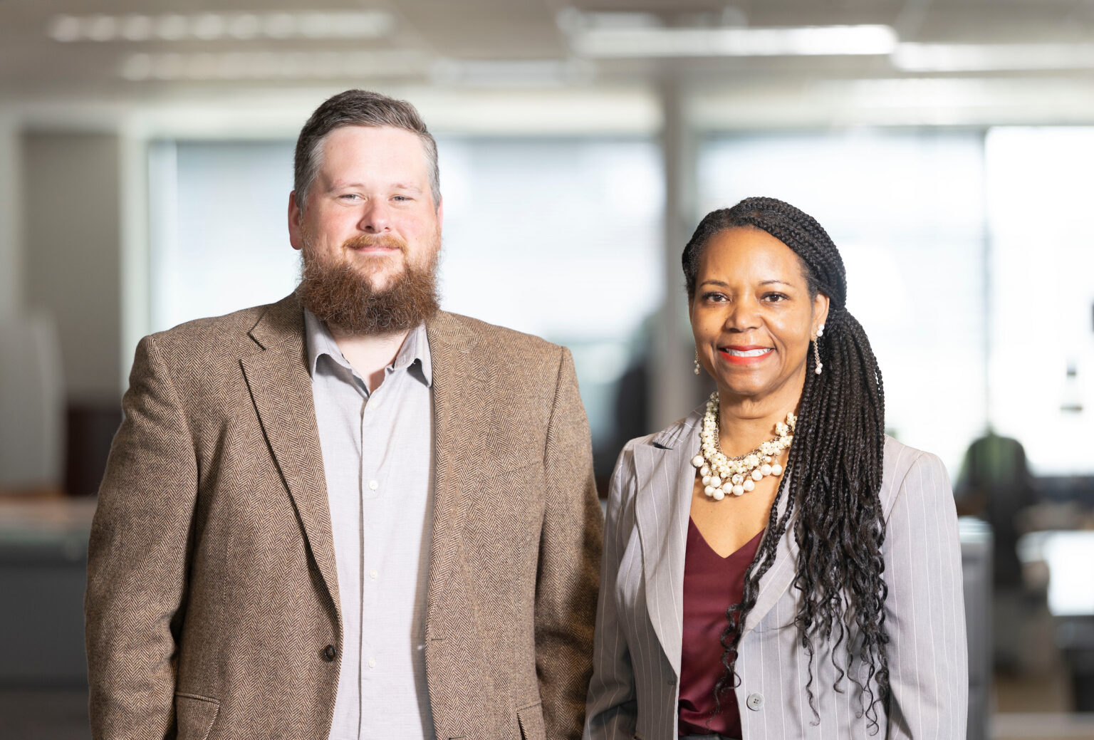 Corey Bolton, PsyD, and Consuelo Wilkins, MD, pose for a photo.